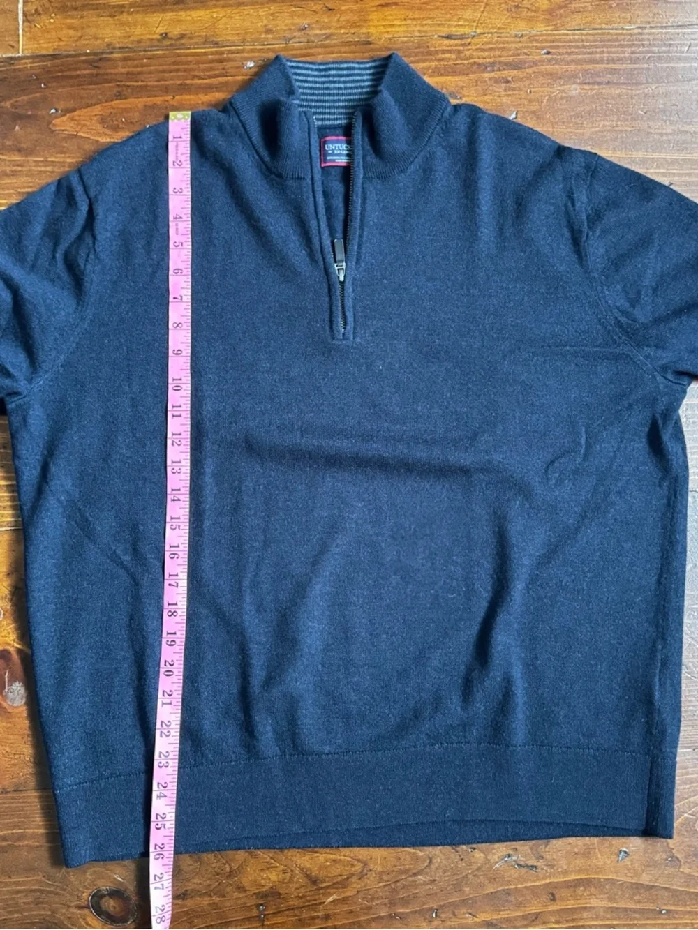 UNTUCKit Men's Half-Zip Sweater - Navy. Size‎ XXL
